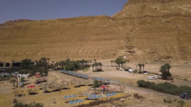 Ölü deniz taşımacılığı 4K hava görüntüsü