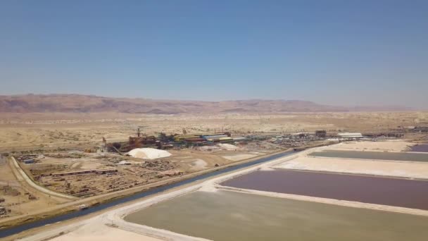 Dead Sea Havuzları Hava Dron Görüntüleri — Stok video