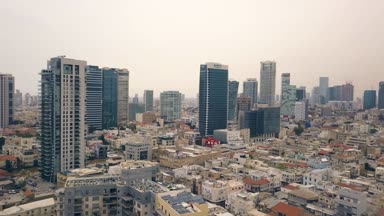 Tel Aviv Hava manzarası 4k