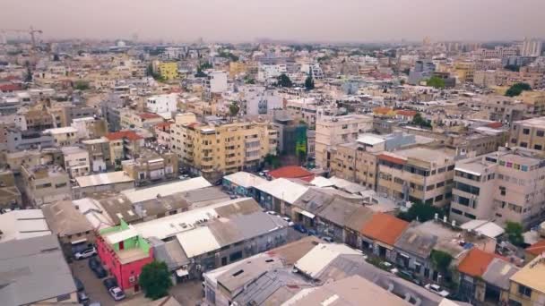 Tel Aviv Antenne Skyline — Stockvideo