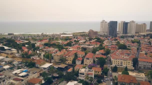 Tel Aviv Letecké Panorama — Stock video
