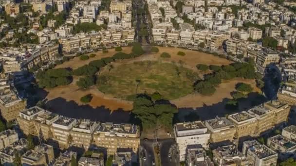 Tel Aviv Merkezi Ulaşım Hyperlapse Hava Görüntüleri — Stok video