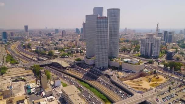 Vista Aérea Imágenes Tel Aviv — Vídeos de Stock