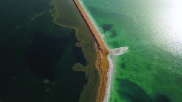 Mer Morte Hôtels Plage Images Aériennes — Video