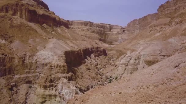 Desert Dead Sea Aerial Footage — Stock Video