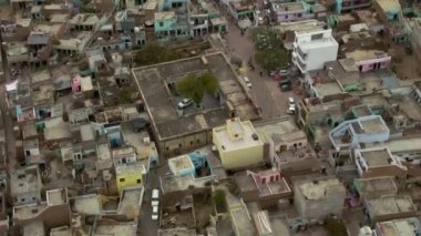 India cityscape 4k aerial view