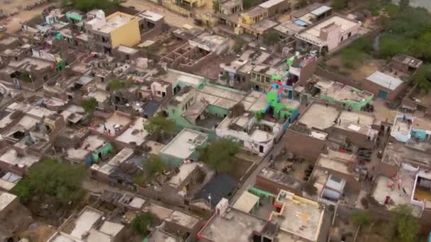 India Stadsgezicht Luchtfoto Uitzicht — Stockvideo