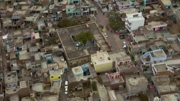 India Pemandangan Kota Udara — Stok Video