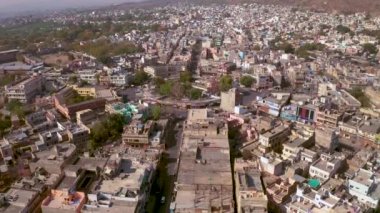 India cityscape 4k aerial view