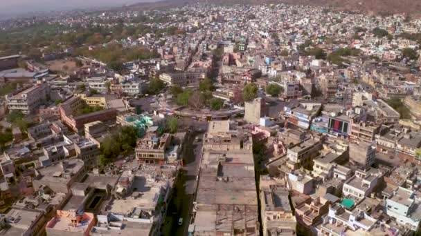 Índia Paisagem Urbana Vista Aérea — Vídeo de Stock