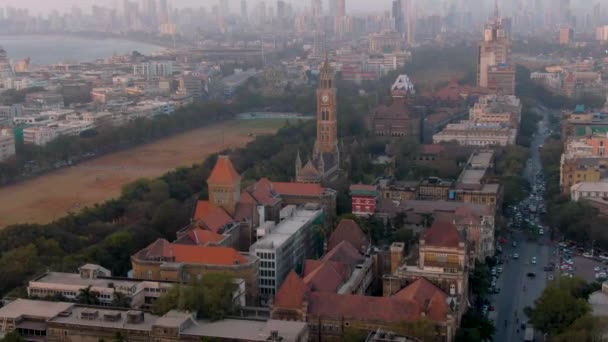 Vista Aerea Della Città Indiana Con Architettura Tradizionale Giorno Viaggiare — Video Stock