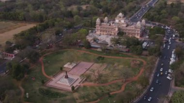Albert Hall, Jaipur, 4k İHA hava görüntüsü