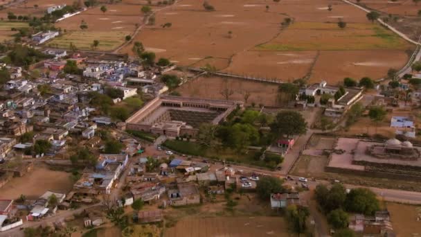 Letecký Pohled Historické Budovy Města Indii Cestování Asii Cestovní Koncept — Stock video