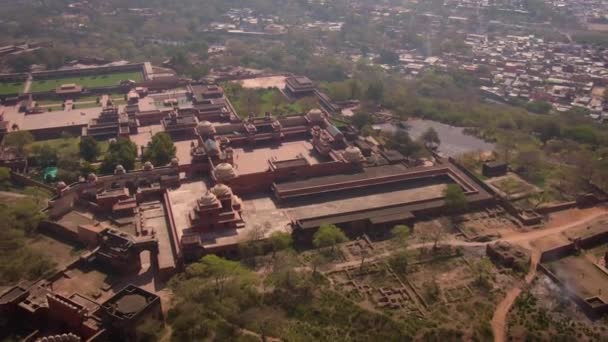 vue aérienne des bâtiments historiques de la ville en Inde, voyageant par l'Asie, concept de voyage  