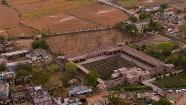 Vue Aérienne Des Bâtiments Historiques Ville Inde Voyageant Par Asie — Video