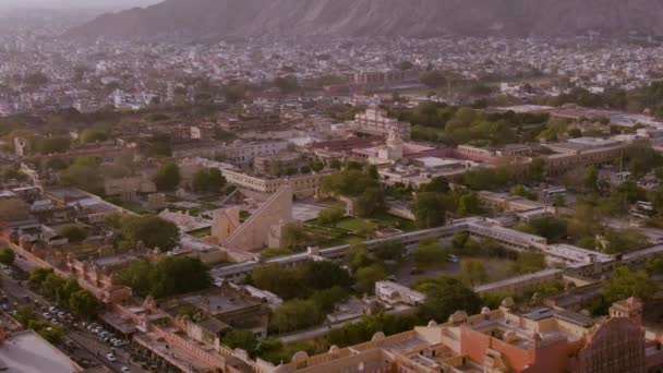 vue aérienne de la ville indienne avec une architecture traditionnelle de jour, voyageant par l'Asie, concept de voyage 