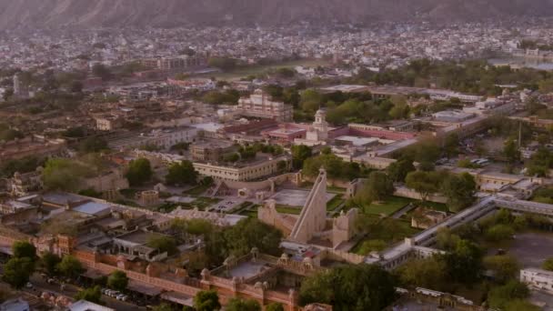 vue aérienne de la ville indienne avec une architecture traditionnelle de jour, voyageant par l'Asie, concept de voyage 