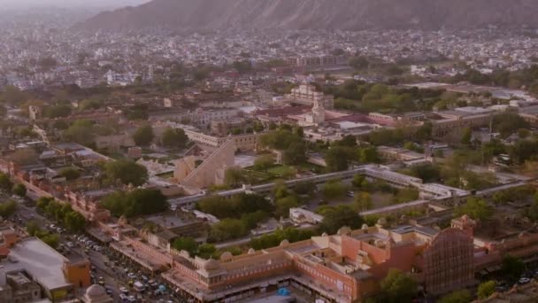 vue aérienne de la ville indienne avec une architecture traditionnelle de jour, voyageant par l'Asie, concept de voyage 