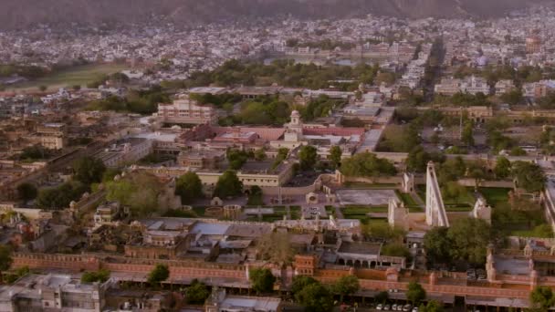 vue aérienne des bâtiments historiques de la ville en Inde, voyageant par l'Asie, concept de voyage  