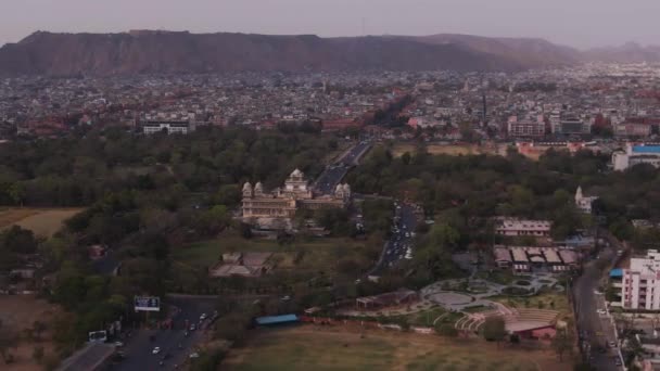 Albert Hall, Jaipur, 4k drone vue aérienne