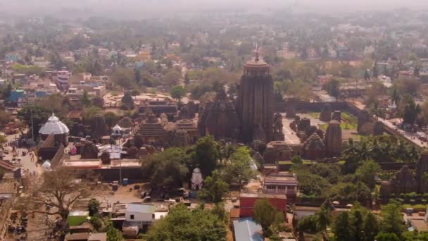 Orissa India Templo Jagannath Escenas Aéreas Aviones Teledirigidos — Vídeo de stock