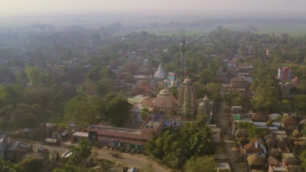 Village d'Ekachakra, Inde, 4k aérien, lieu de naissance de Lord Nityananda