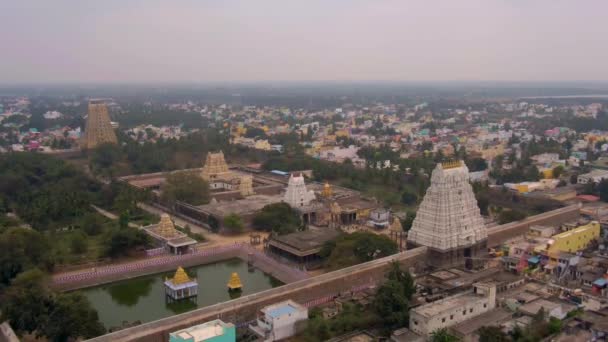 Vrindavan 5000 Tapınağın Şehri Hindistan Havadan Derecelendirilmemiş — Stok video