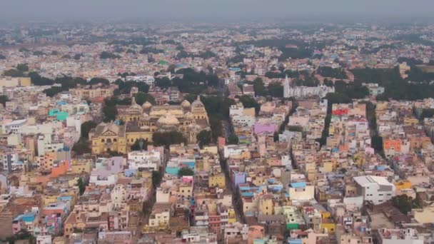 Madurai, Inde, Thirumalai Nayakkar palace, images de drones aériens 4k