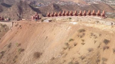 Dağ Jain Tapınağı, Ajmer, Hindistan, 4k hava aracı.