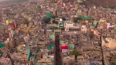 Ajmer Dargah Şerif, Hindistan, Sufi kutsal yeri, Hindistan, 4k hava aracı