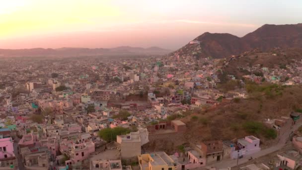 Ajmer Dargah Sharif India Sufi Holy Place India Aerial Drone — 图库视频影像