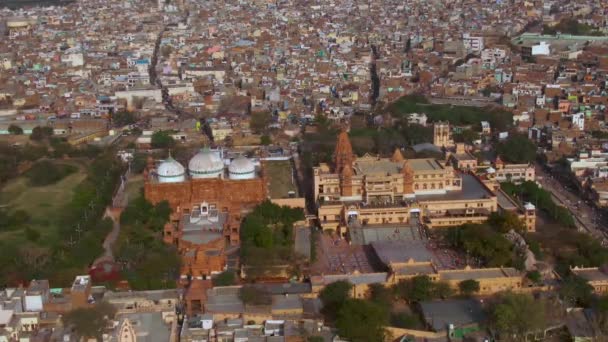 Templo Mathura Mezquita Jama Masjid India Aviones Clasificados — Vídeo de stock