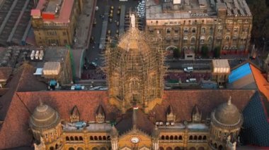 Bombay 'daki Victoria Terminus tren istasyonu, 4K hava durumu derecelendirilmemiş.