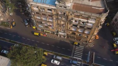 Mumbai, Hindistan, deniz yolculuğu, 4K hava aracı görüntüleri.