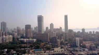 Mumbai gökyüzü deniz manzaralı 4k, seyahat kavramı