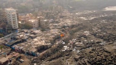 Mumbai gökyüzü deniz manzaralı 4k, seyahat kavramı