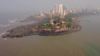 Mumbai gökyüzü deniz manzaralı 4k, seyahat kavramı