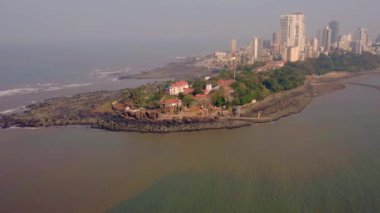 Mumbai gökyüzü deniz manzaralı 4k, seyahat kavramı