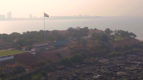 Mumbai Inde Résidence Royale Raj Bhavan Prises Vue Aériennes — Video