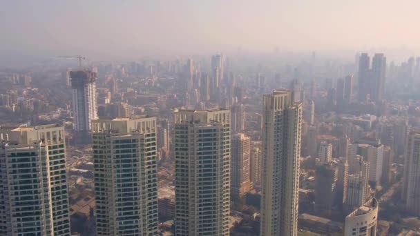 Mooie Dag Mumbai India Antenne Uitzicht Drone Beelden — Stockvideo