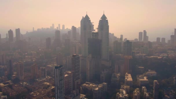 Belle Journée Mumbai Inde Vue Aérienne Drone — Video