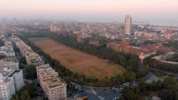 Mumbai India Colaba Area Aerial Drone Footage — 图库视频影像