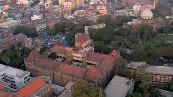 Mumbai India Colaba Area Aerial Drone Footage — Stock Video