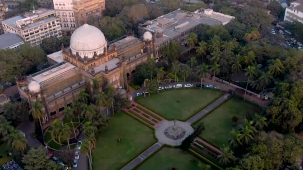 Mumbai India Colaba Gebied Luchtfoto Drone Beelden — Stockvideo