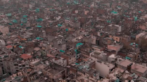 vue aérienne du paysage urbain indien avec une architecture traditionnelle de jour, voyageant par l'Asie, concept de voyage 