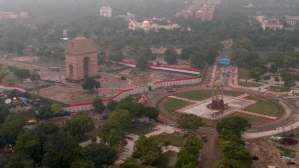 印度城市景观鸟瞰与传统建筑在白天 亚洲旅行 旅游概念 — 图库视频影像