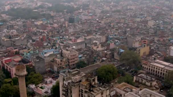 vue aérienne du paysage urbain indien avec une architecture traditionnelle de jour, voyageant par l'Asie, concept de voyage 