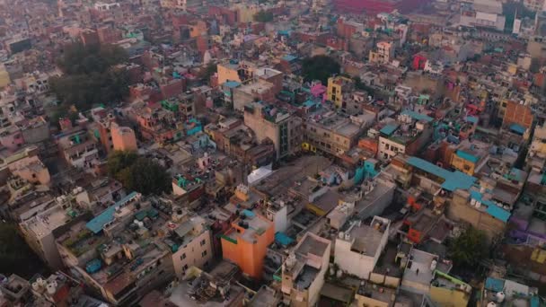 vue aérienne du paysage urbain indien avec une architecture traditionnelle de jour, voyageant par l'Asie, concept de voyage 