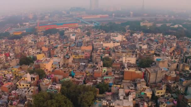Inde Delhi Mars 2019 Gare Ferroviaire Ndls Delhi Inde Drone — Video