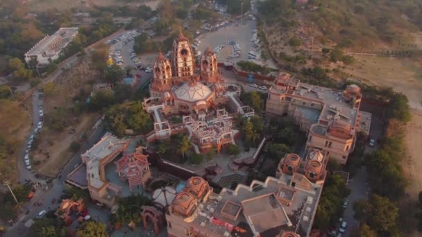 Delhi Marzo 2019 Templo Hare Krishna Delhi Avión — Vídeo de stock